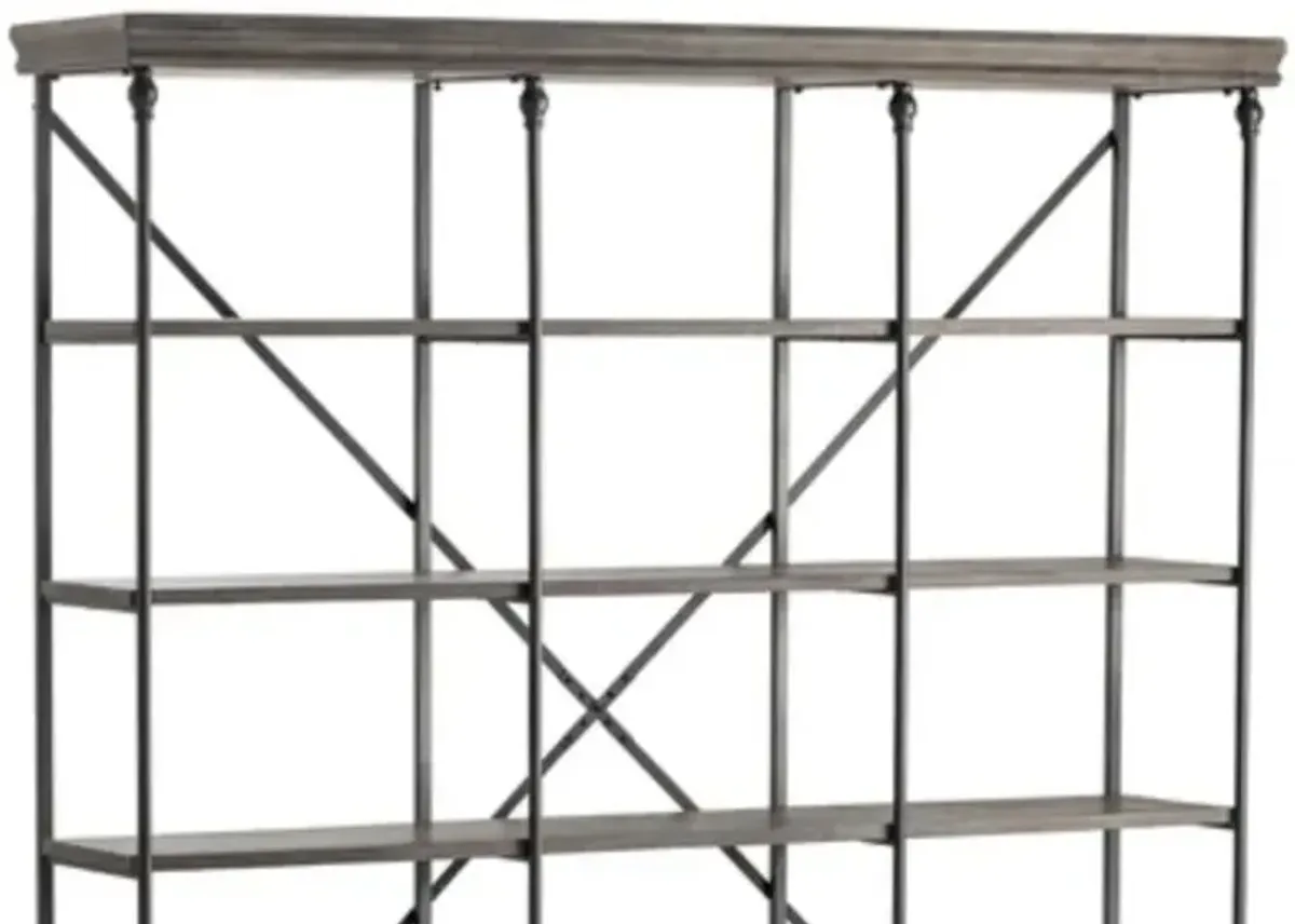 Crestview Collection Covington Gray Bookshelf