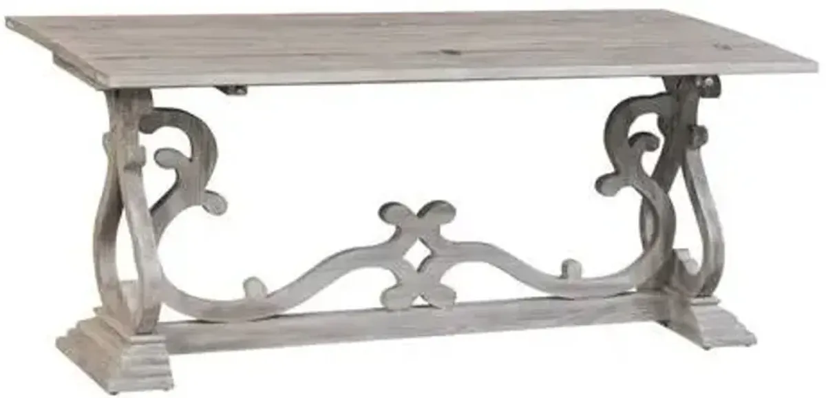 Crestview Collection Hawthorne Estate Gray Console Table