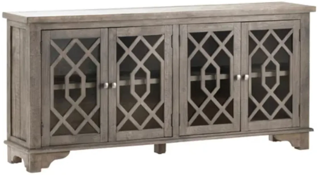 Crestview Collection Pembroke Distressed Grey Sideboard