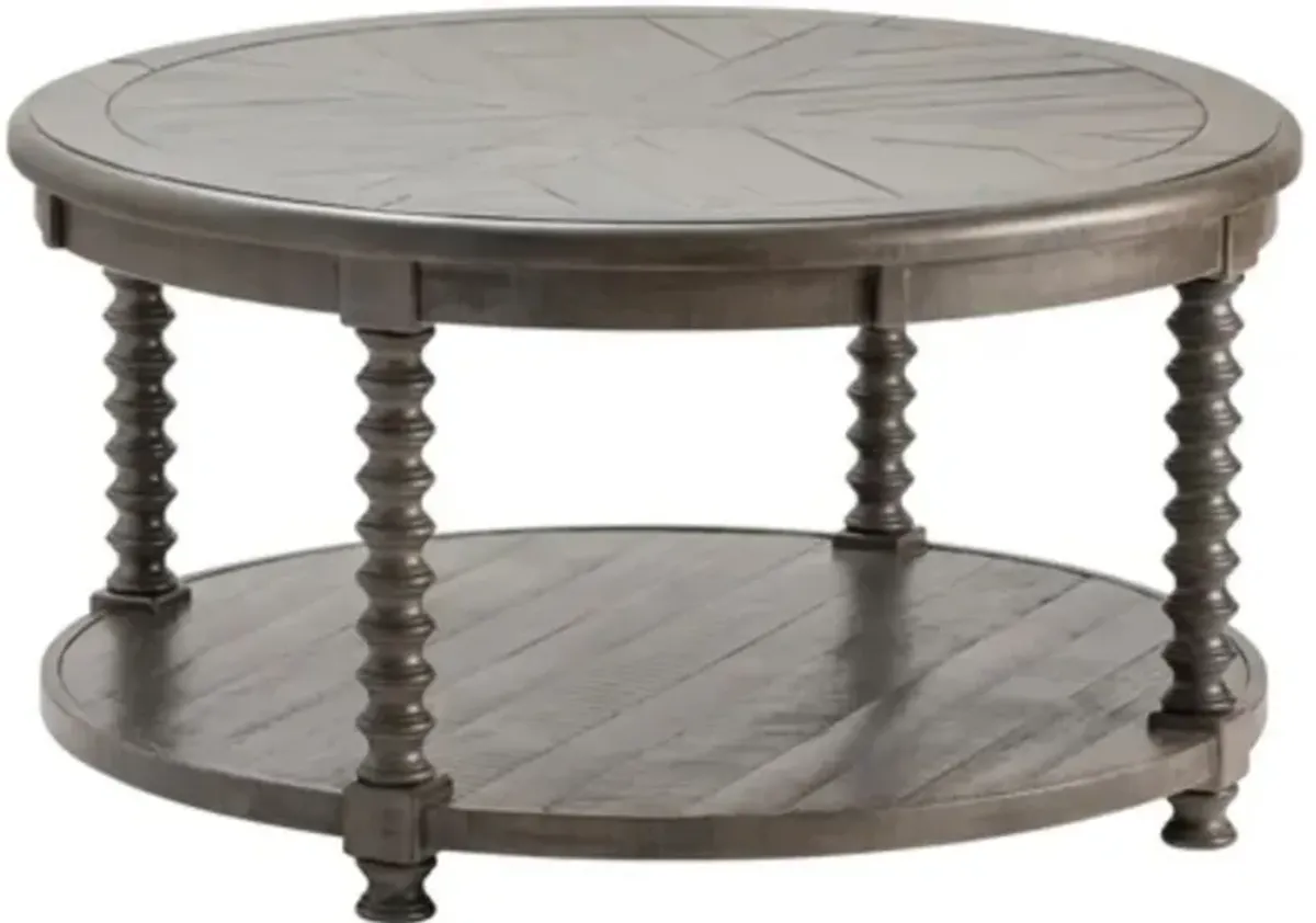 Crestview Collection Pembroke Distressed Grey Cocktail Table