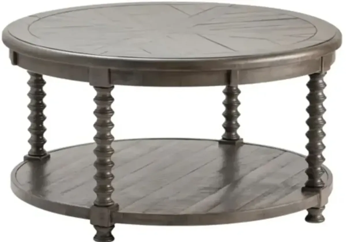 Crestview Collection Pembroke Distressed Grey Cocktail Table