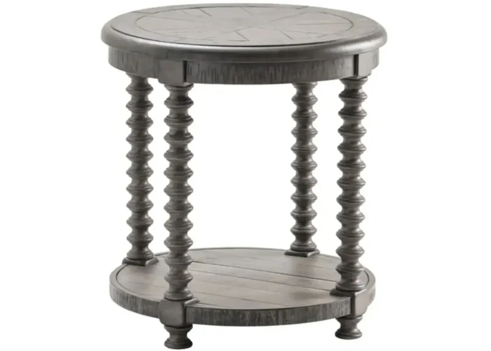 Crestview Collection Riverside Pembroke Plantation Charleston Distressed Grey End Table