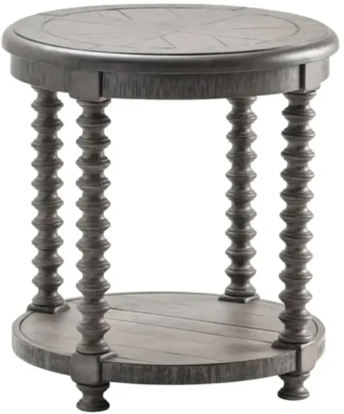 Crestview Collection Riverside Pembroke Plantation Charleston Distressed Grey End Table