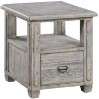 Crestview Collection Pembroke White Wash End Table