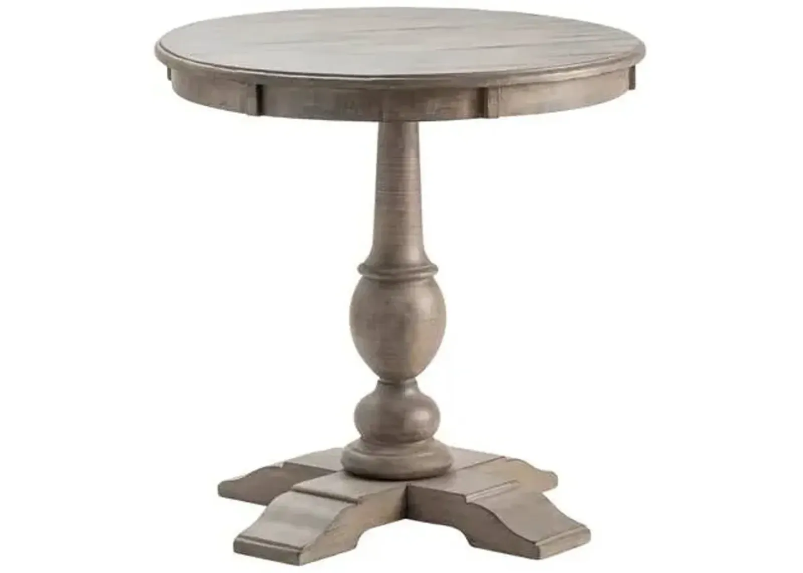 Crestview Collection Pembroke Plantation Gray Round Accent Table