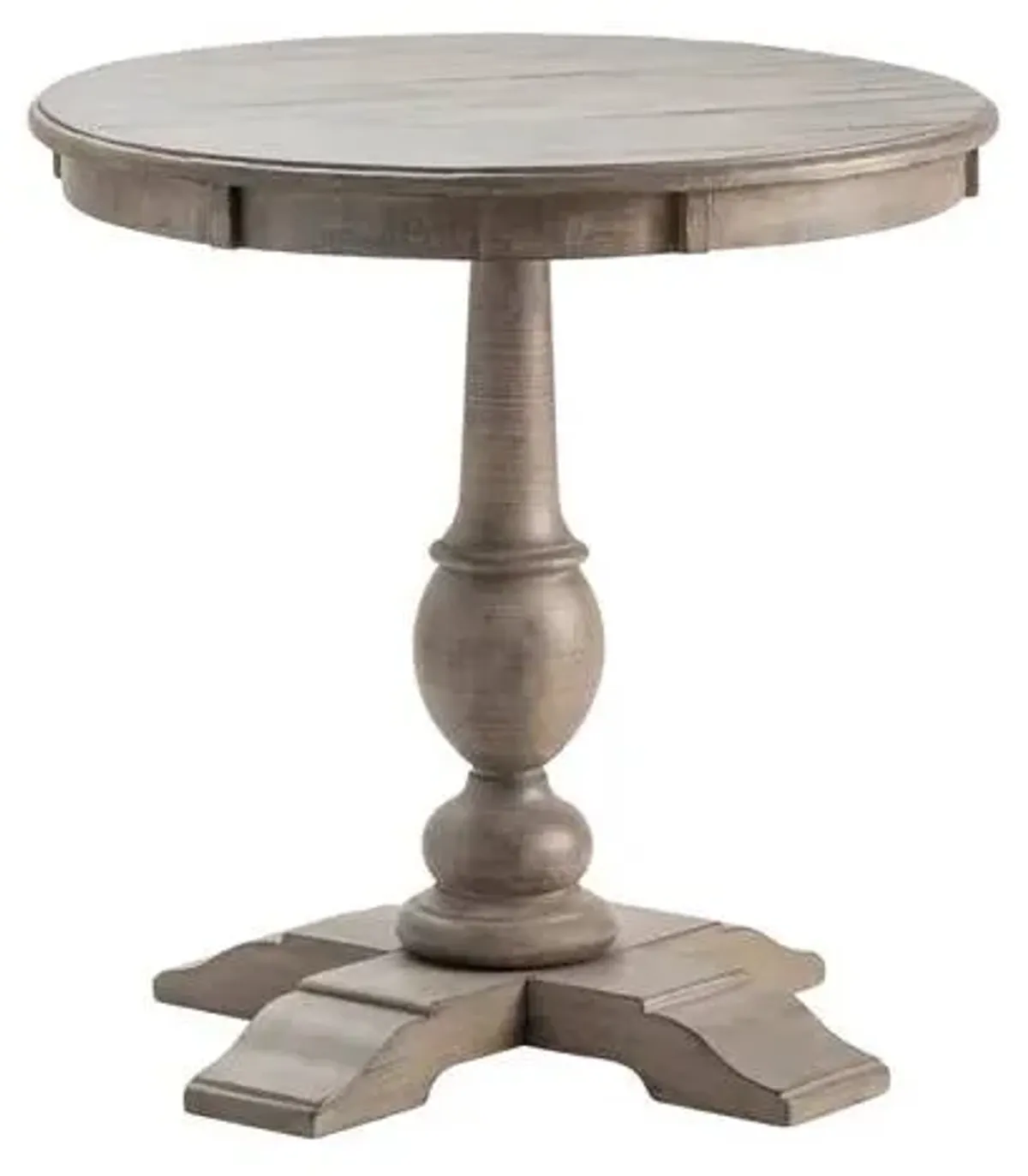 Crestview Collection Pembroke Plantation Gray Round Accent Table