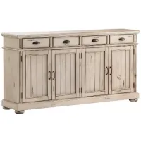 Crestview Collection Hawthorne Estate Distressed White Sideboard