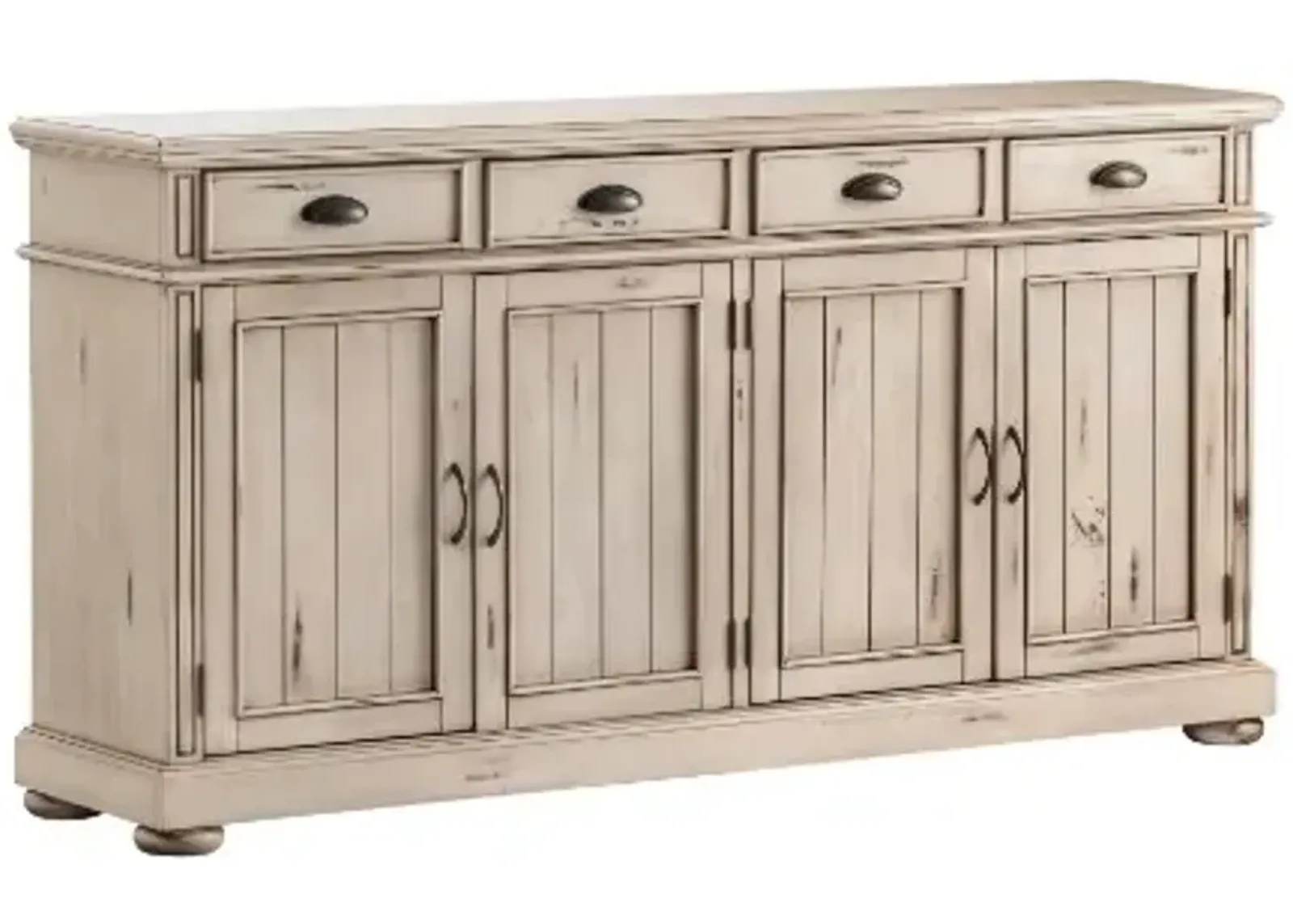 Crestview Collection Hawthorne Estate Distressed White Sideboard