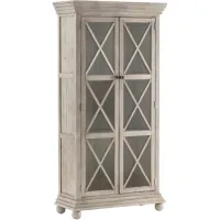 Crestview Collection Pembroke Plantation Hudson Taupe Tall Cabinet