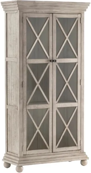 Crestview Collection Pembroke Plantation Hudson Taupe Tall Cabinet