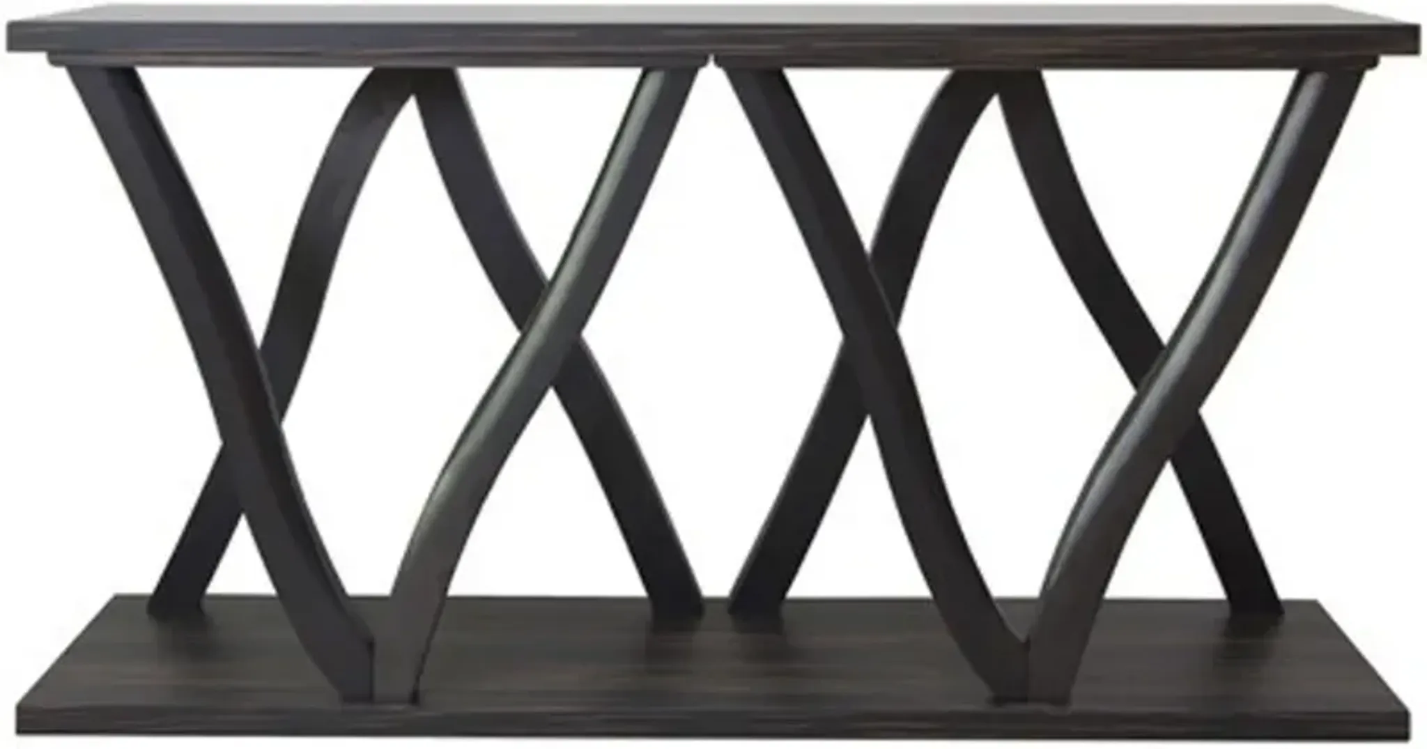 Crestview Collection Hawthorne Estate Brown Zebrawood Console Big Sandy ...