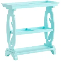 Crestview Collection Oceanside Turquoise Console Table