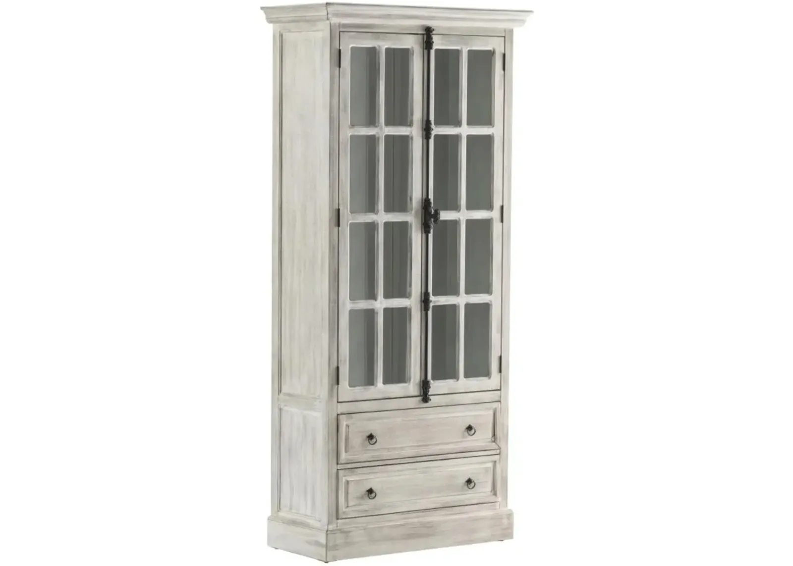 Crestview Collection Hudson Grey Curio Cabinet