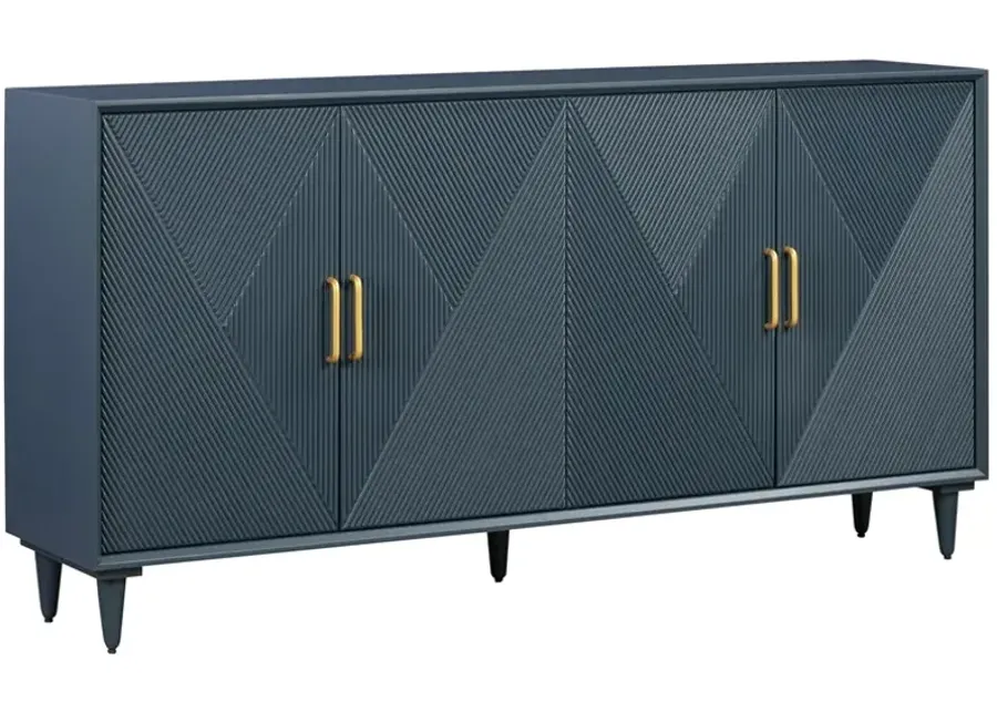 Crestview Collection Arvada Dark Blue Sideboard