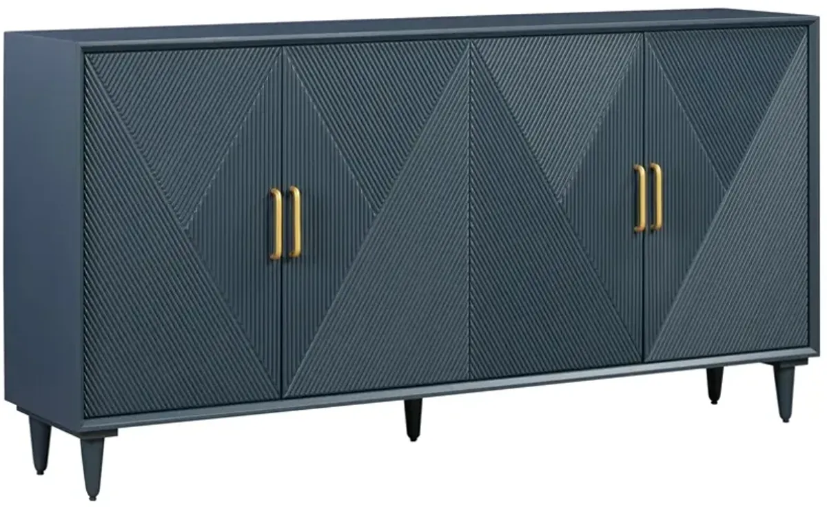 Crestview Collection Arvada Dark Blue Sideboard