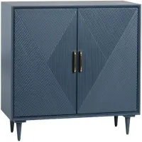 Crestview Collection Arvada Blue Cabinet