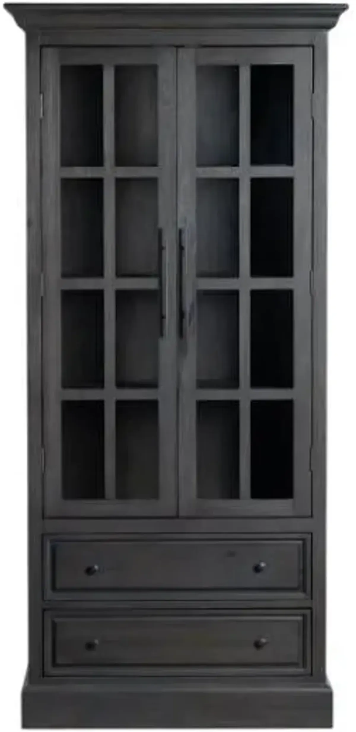 Crestview Collection Oak Brown Curio Cabinet
