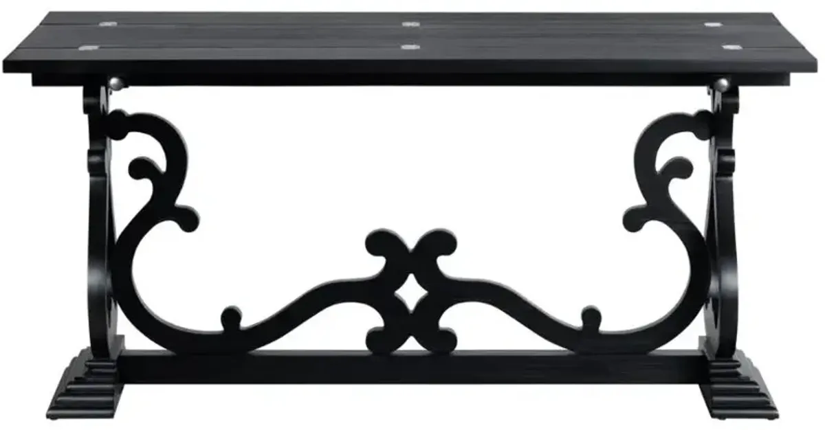 Crestview Collection Ashleigh Black Sofa Table