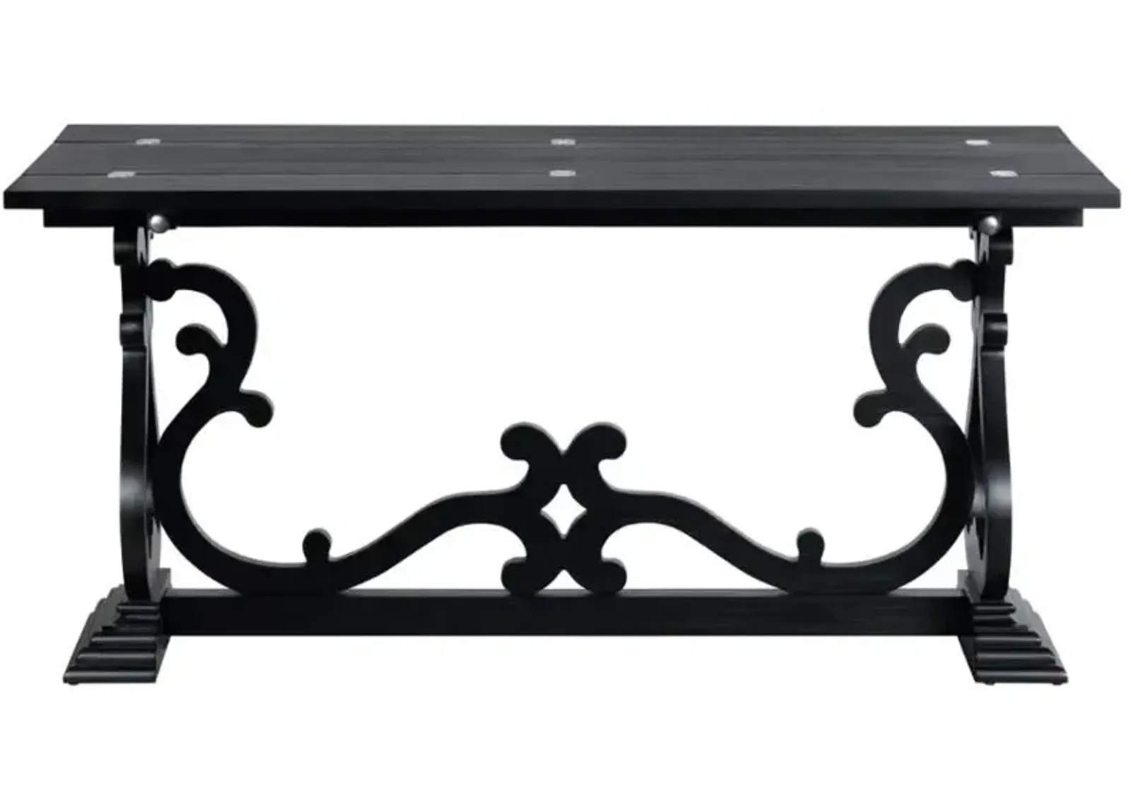 Crestview Collection Ashleigh Black Sofa Table