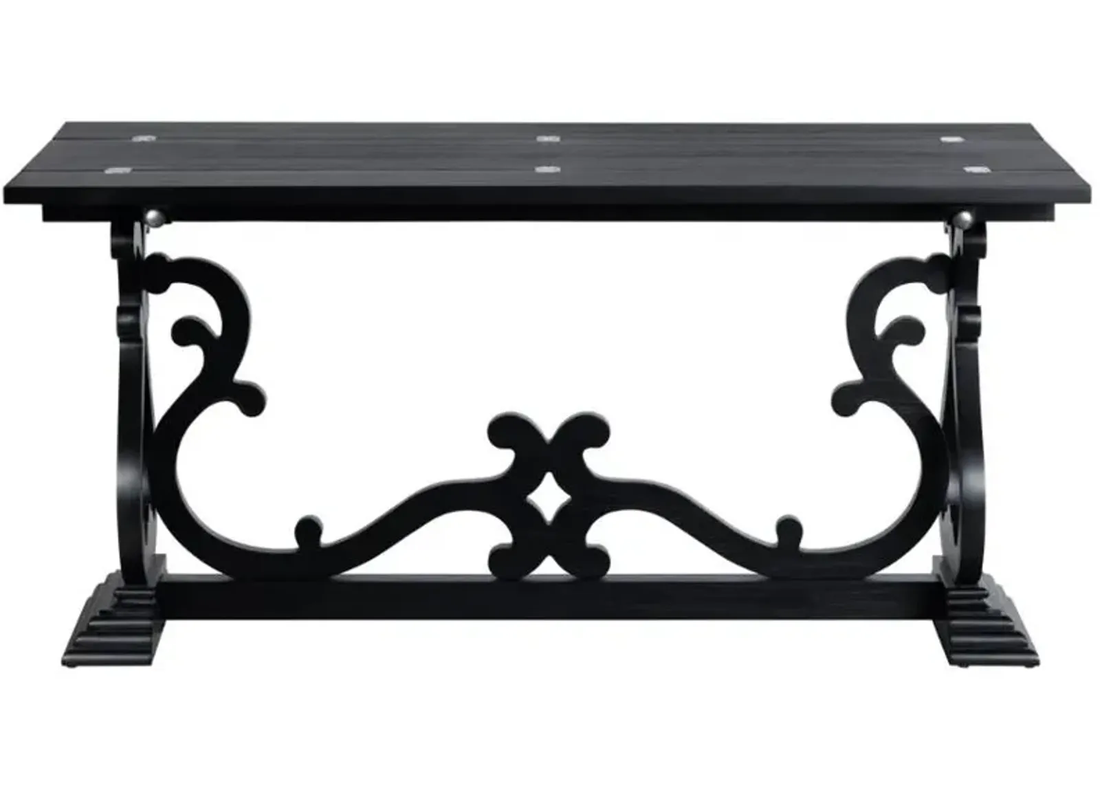 Crestview Collection Ashleigh Black Sofa Table