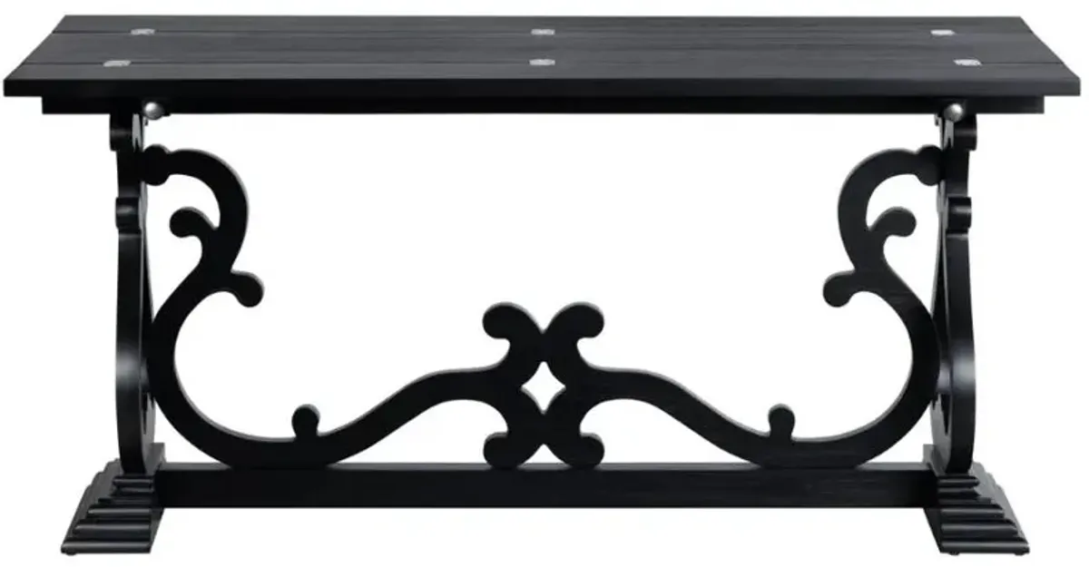 Crestview Collection Ashleigh Black Sofa Table