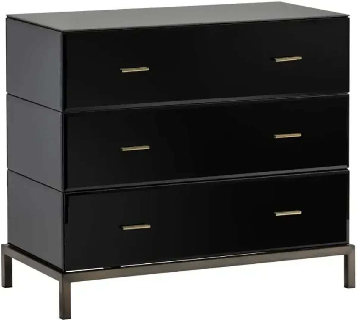 Crestview Collection Mercury Antique Brass/Black Chest