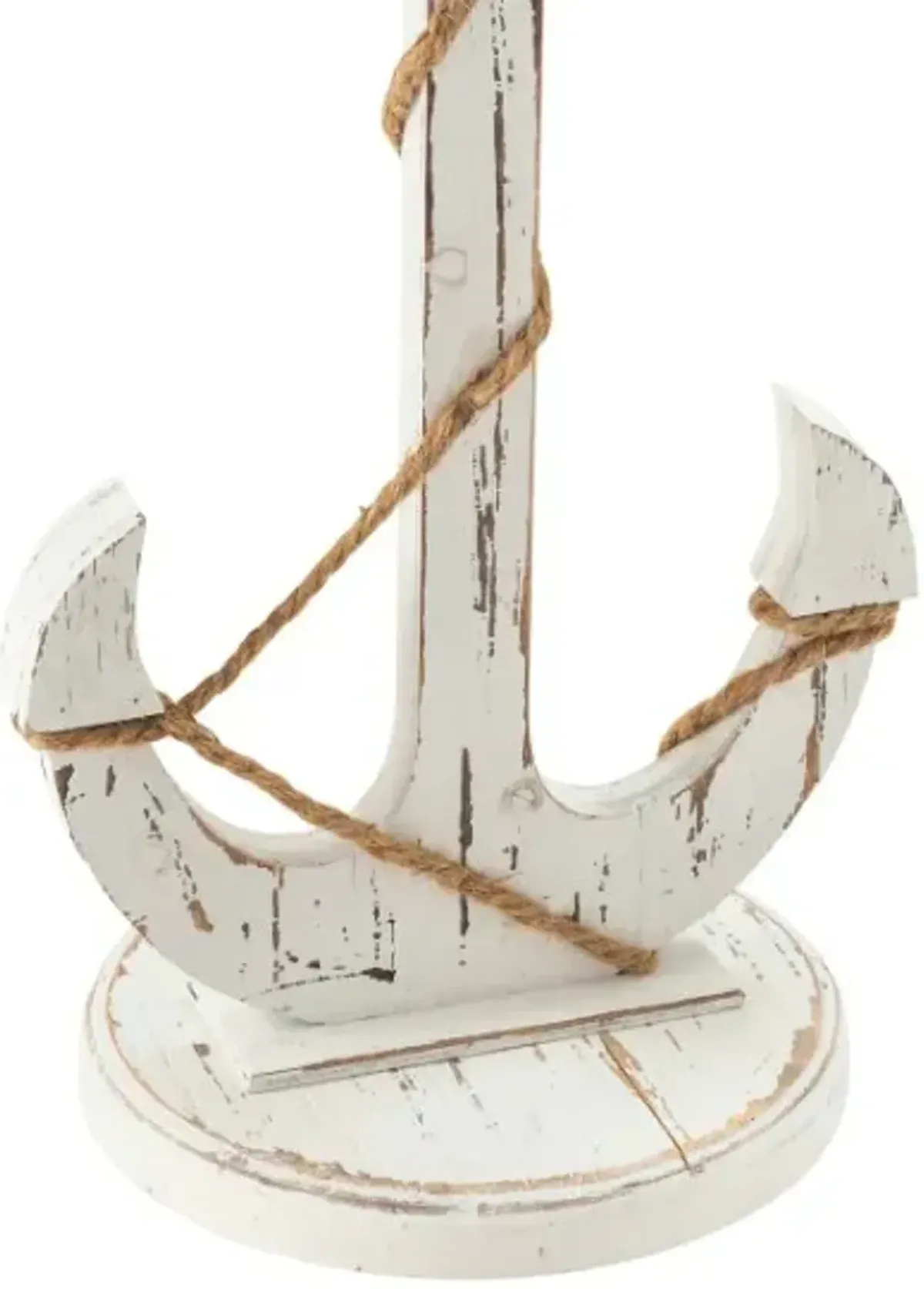 Crestview Collection Harbor Distressed White Accent Table