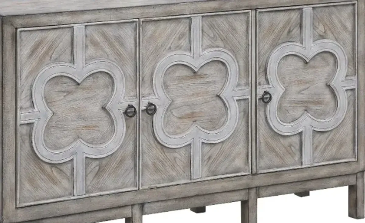 Crestview Collection Buckingham Gray Cabinet