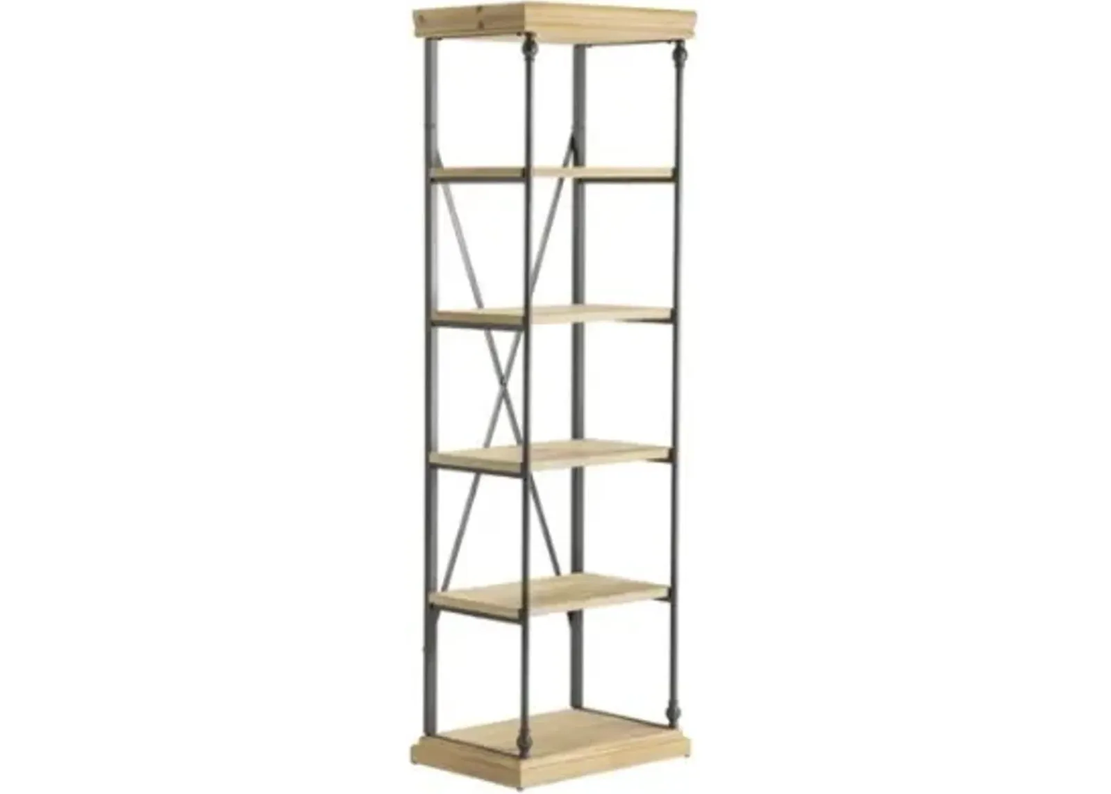 Crestview Collection La Salle Metal and Wood Etagere