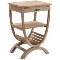 Crestview Collection Blondelle Natural Accent Table