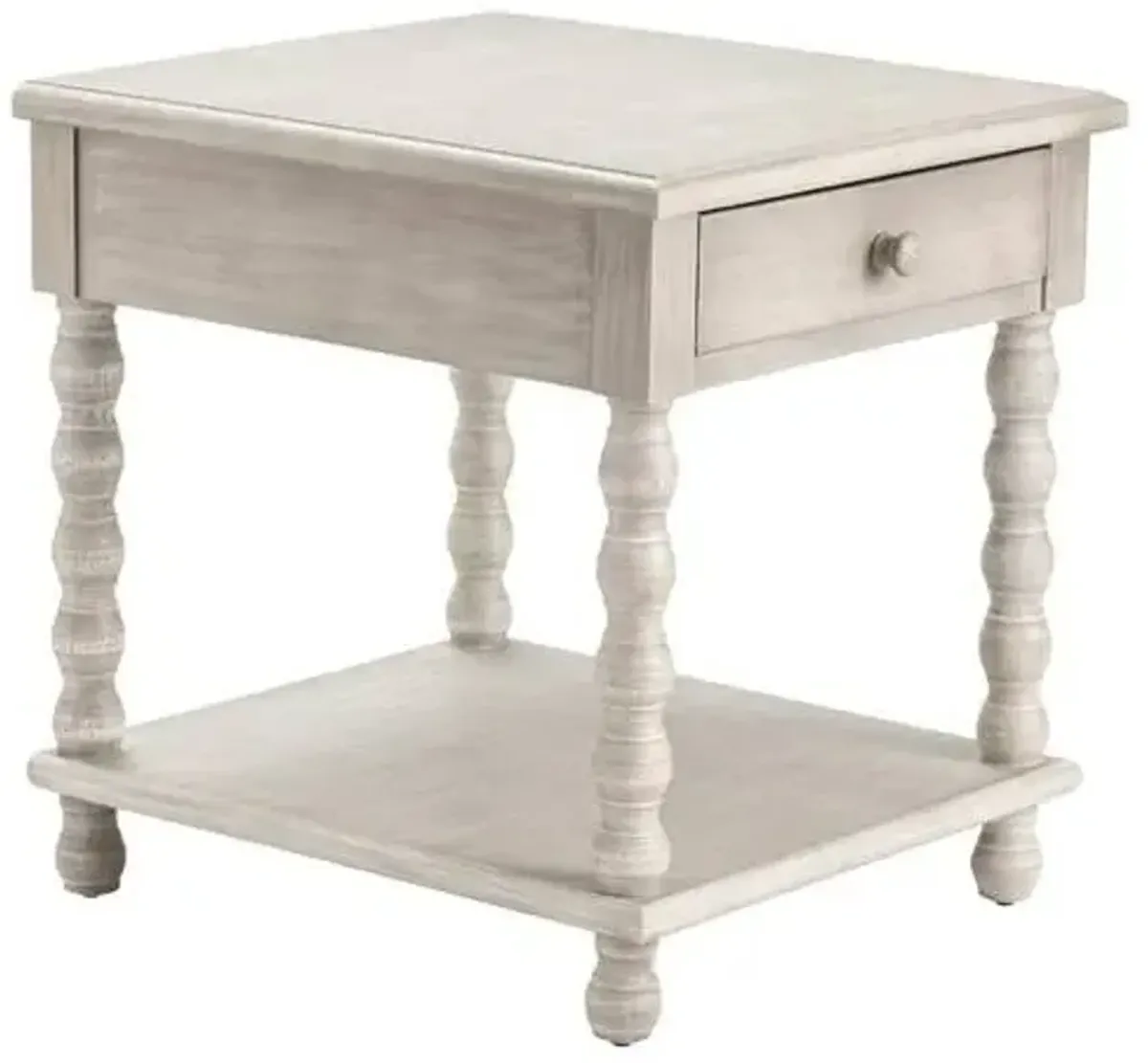 Crestview Collection Pembroke Chalk Grey End Table