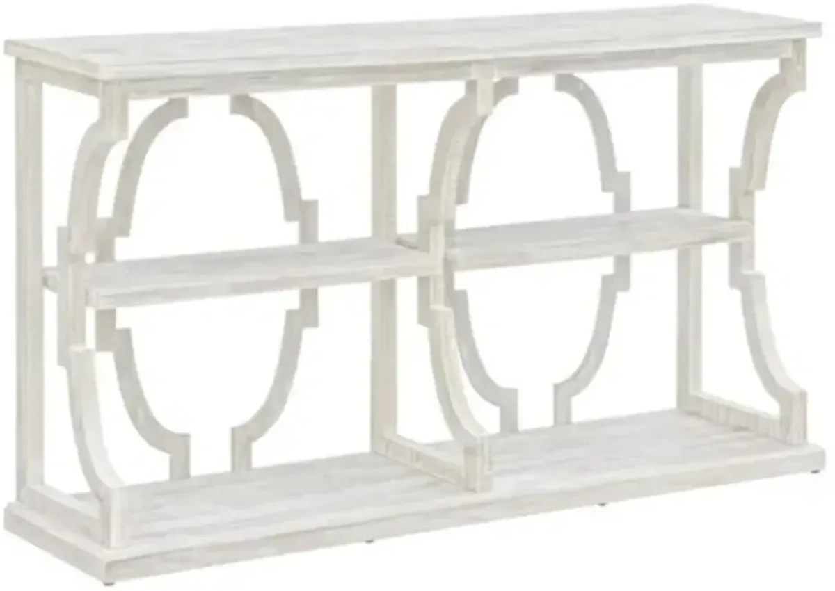 Crestview Collection Stockton White Wash Console Table