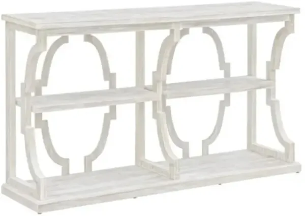 Crestview Collection Stockton White Wash Console Table