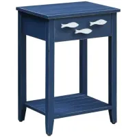 Crestview Collection Nautical Navy Accent Table