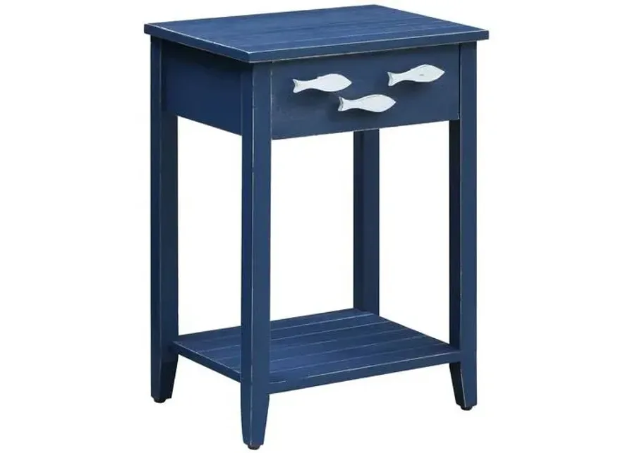 Crestview Collection Nautical Navy Accent Table