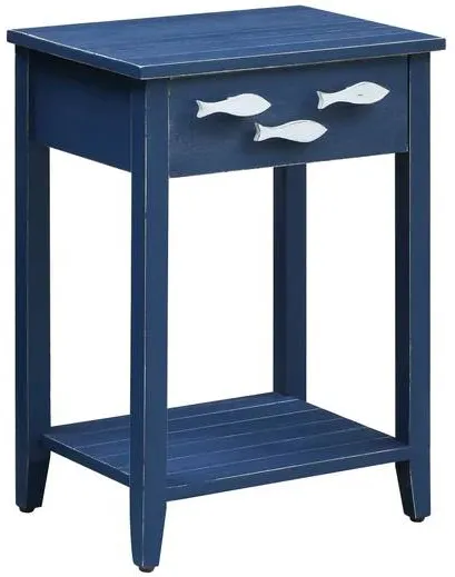 Crestview Collection Nautical Navy Accent Table