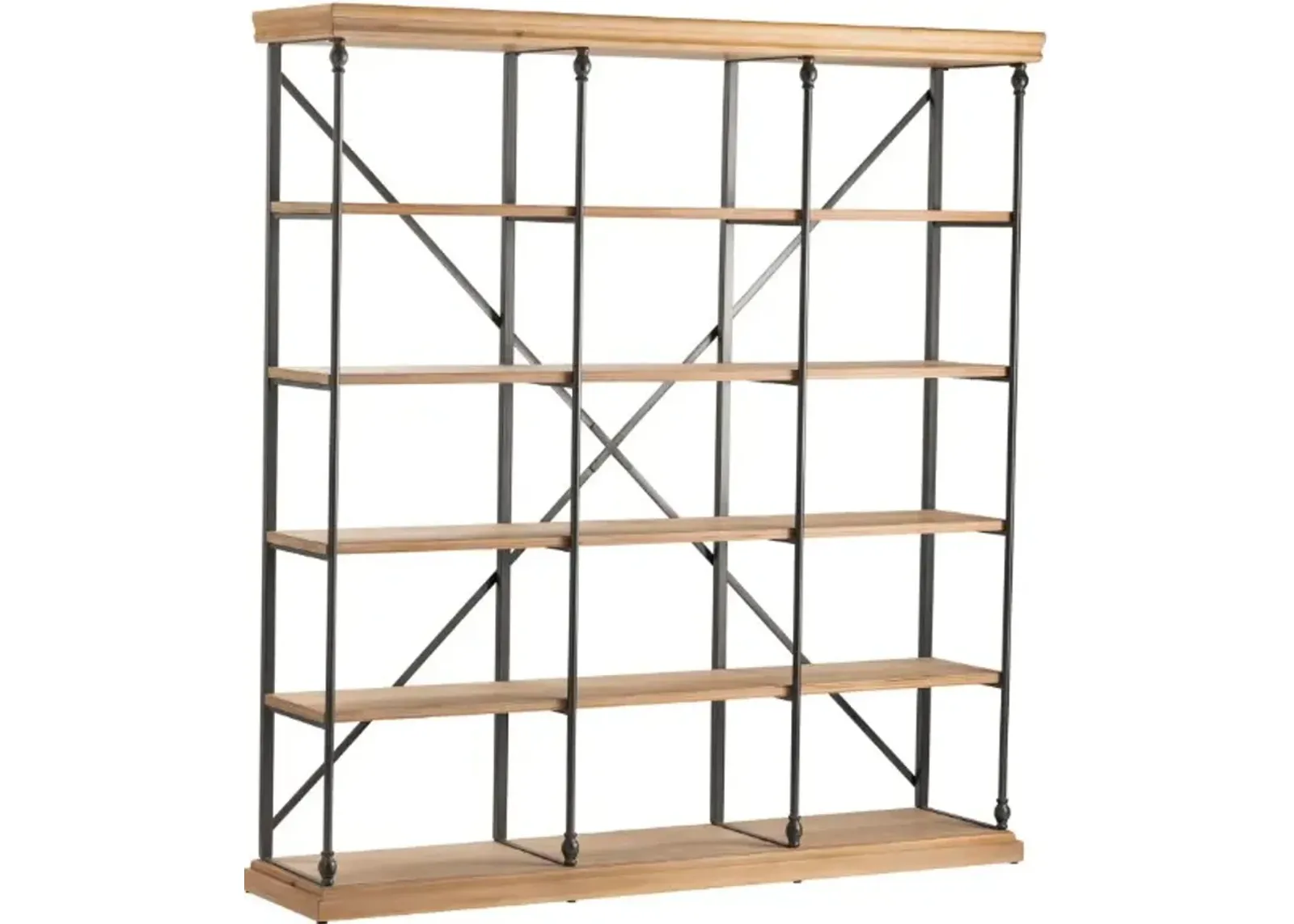 Crestview Collection La Salle Black/Brown Bookshelf