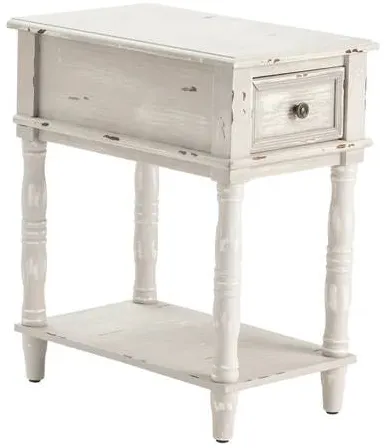 Crestview Collection Weston Chalk Grey Chair Side Table