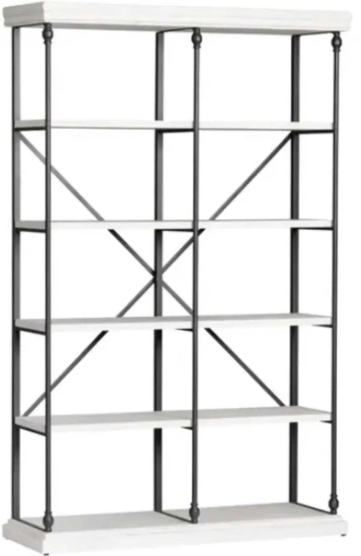 Crestview Collection White Bookshelf