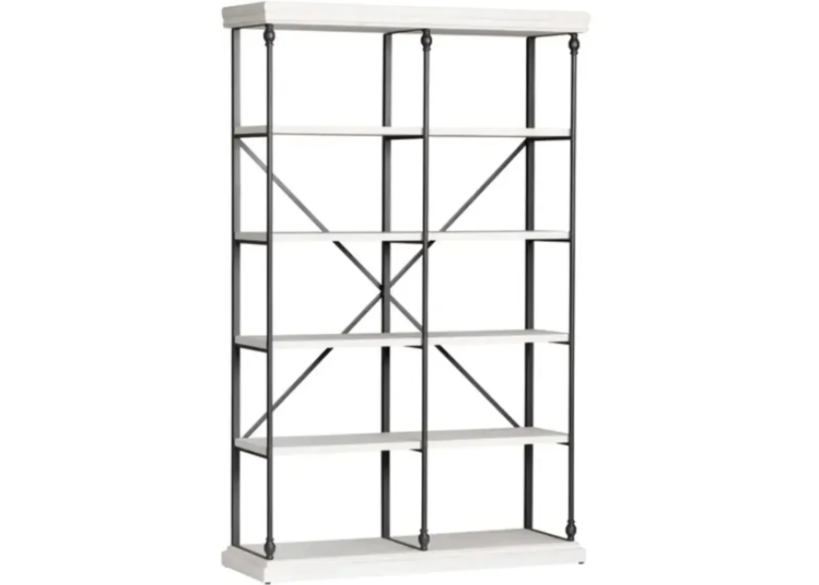 Crestview Collection White Bookshelf