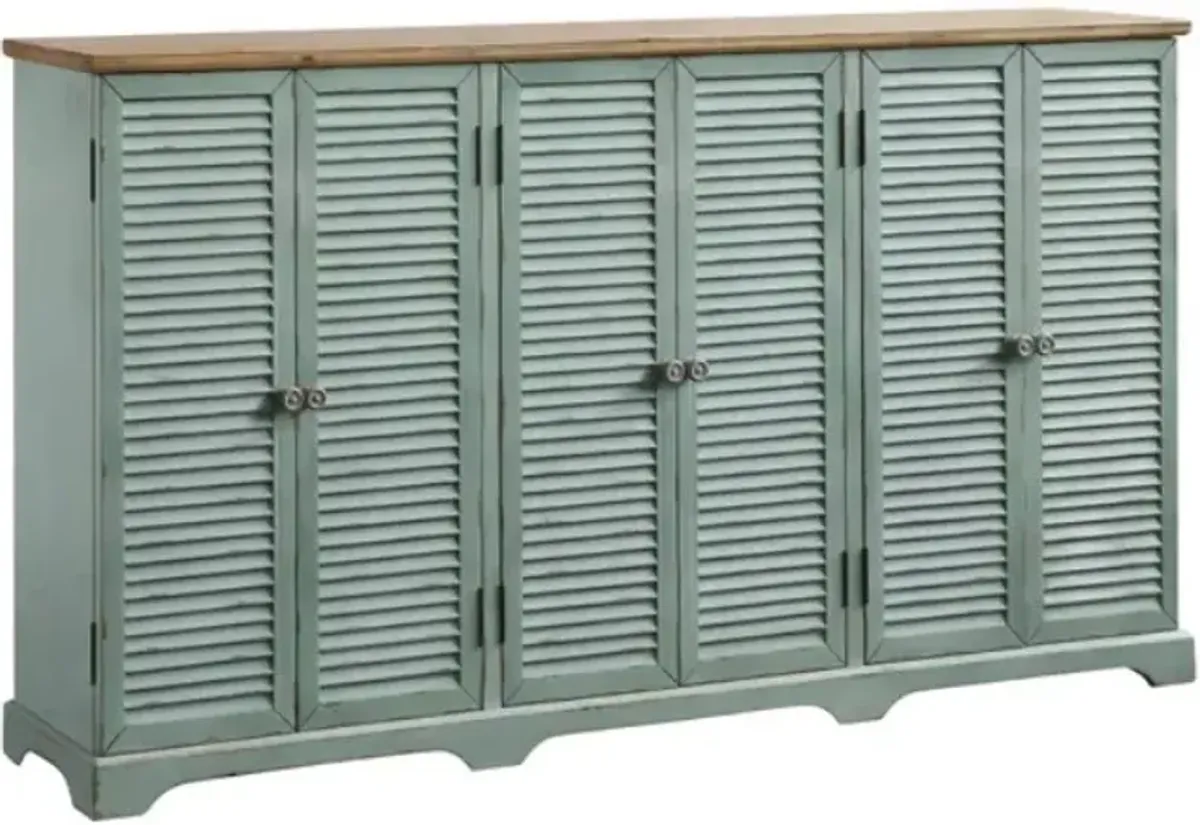 Crestview Collection Clearwater Sea Wash Sideboard