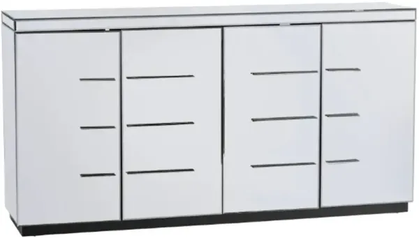 Crestview Collection Melrose Silver Sideboard