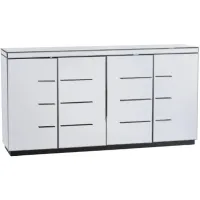 Crestview Collection Melrose Silver Sideboard