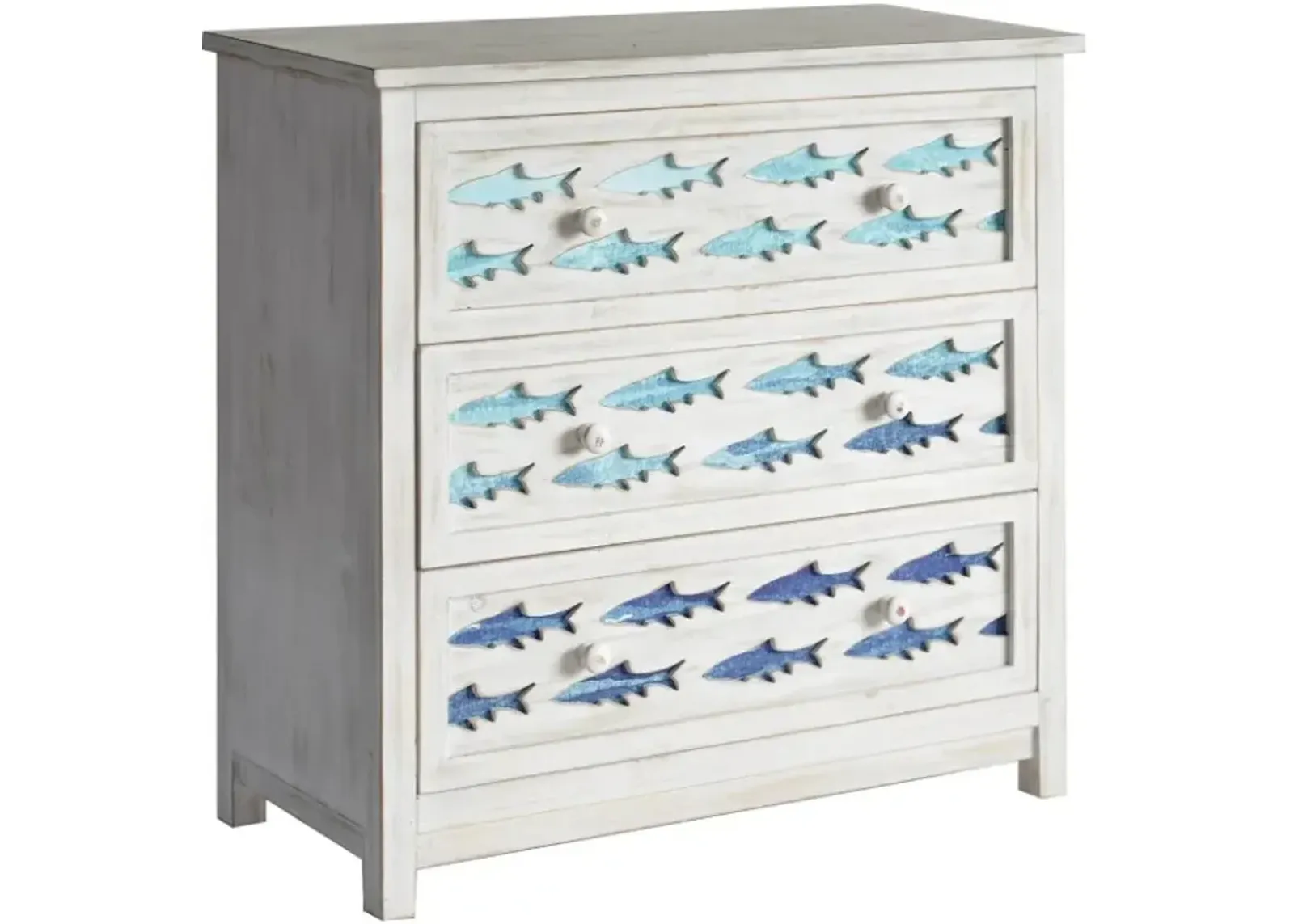 Crestview Collection White Wash Chest