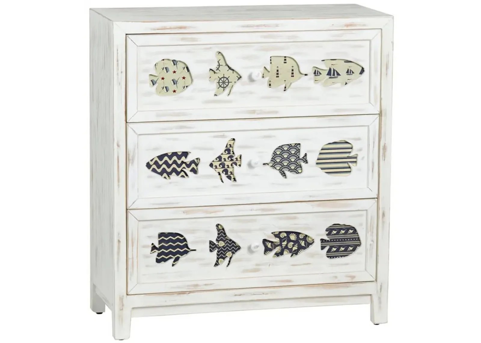 Crestview Collection Hatteras White Wash Chest