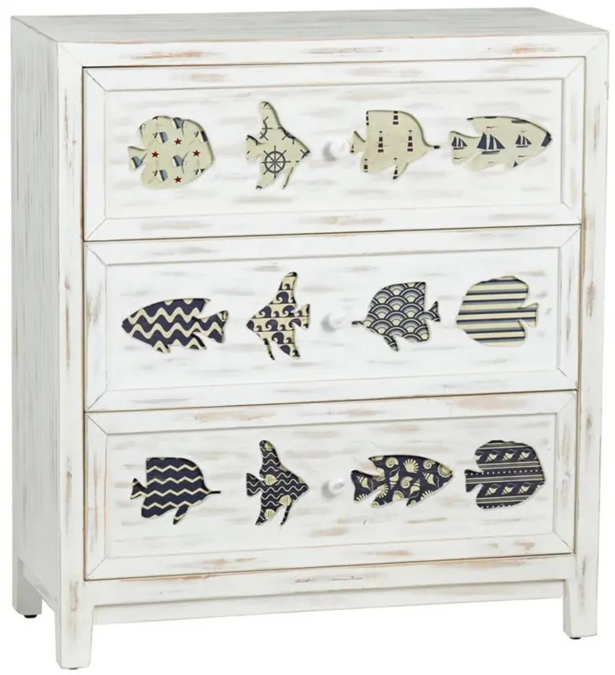 Crestview Collection Hatteras White Wash Chest