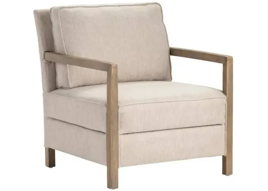 Crestview Collection Maxwell Beige Accent Chair