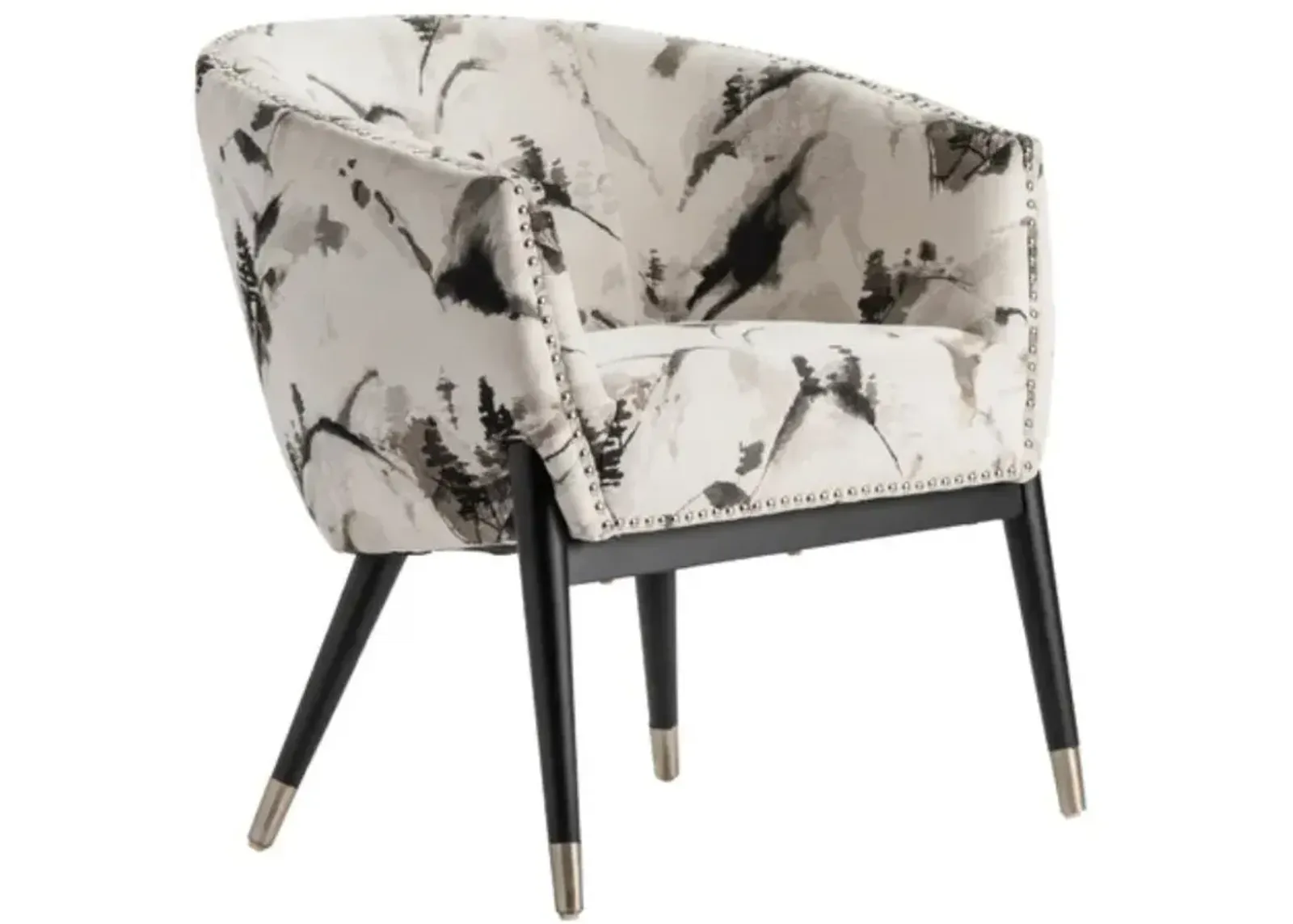 Crestview Collection Florence Black/White Accent Chair