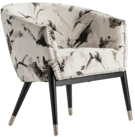 Crestview Collection Florence Black/White Accent Chair