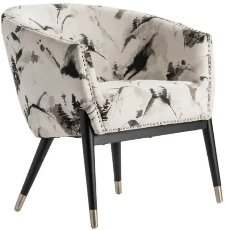 Crestview Collection Florence Black/White Accent Chair